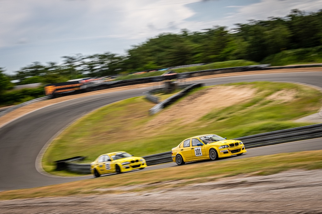 Nordjyde i rød Honda løb med sejrene på Ring Djursland.
(Foto: Grippo)